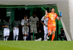 Cássio em Chapecoense x Corinthians