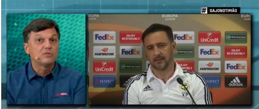 Mauro Cezar Pereira afirma que Corinthians não deveria trazer Vítor Pereira. (Foto: Reprodução/Jovem Pan)