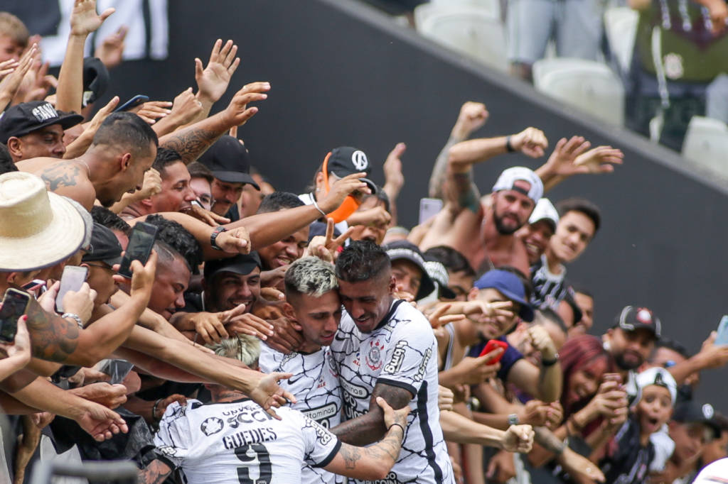 Mosquito fez o gol da vitória do Corinthians contra o Red Bull Bragantino pelo Paulistão. (Foto: Twitter do Corinthians)