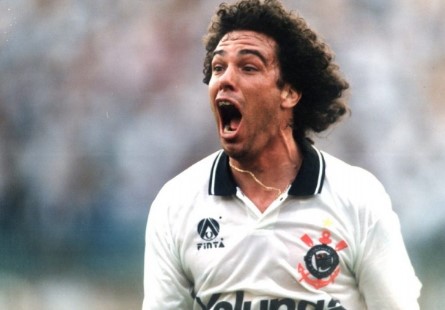 Casagrande no Corinthians décadas atrás