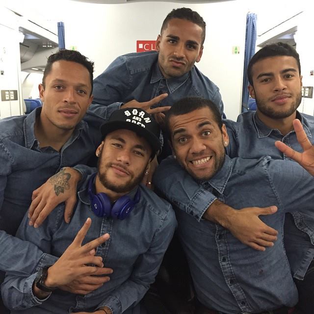 Jogadores Brasileiros, amigos de Neymar