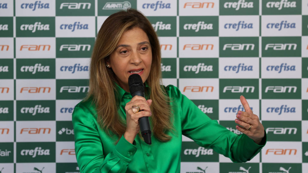 Foto: Cesar Greco/Palmeiras - Leila pode tirar uma opção do Corinthians.