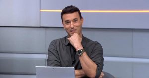 André Rizek ficou surpreendido com o defensor do Corinthians - Foto: Reprodução/SporTV.