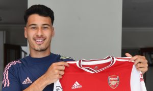 Martinelli é outro que não foi aproveitado na base do Timão - Foto: Arsenal/Divulgação.