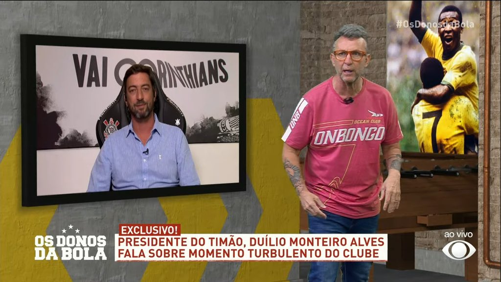 Neto fala com Duílio durante programa - Foto: Reprodução