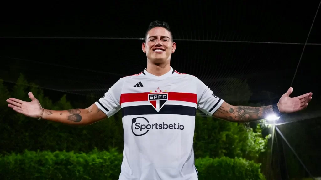 James Rodríguez pode estrear contra o Corinthians - Foto: Erik Maciel / São Paulo FC