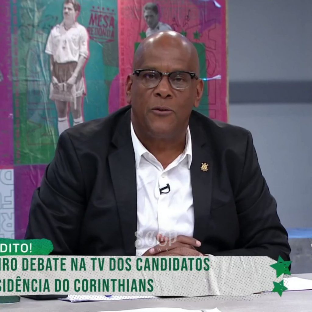 Foto: Reprodução/Gazeta - André Negão, candidato no Corinthians, passou vergonha ao vivo.