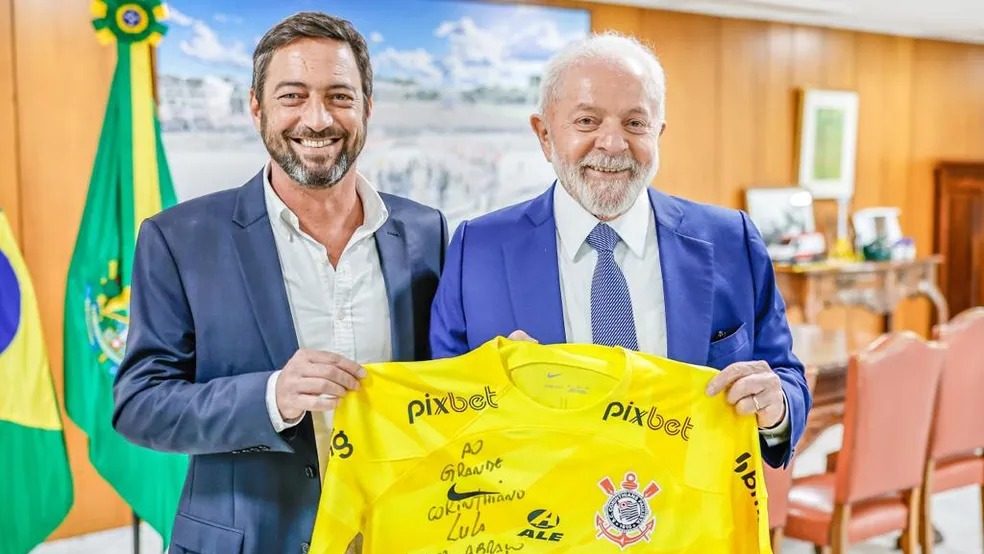 Foto: Ricardo Stuckert - Presidente do Corinthians esteve com o presidente da República.