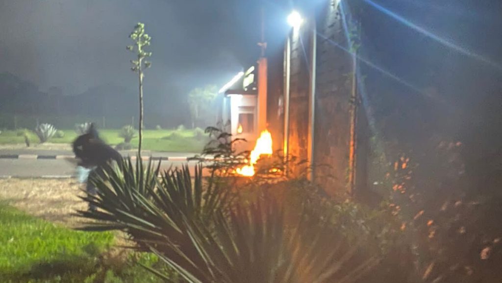 Foto: Reprodução/X - CT do Corinthians foi atacado.