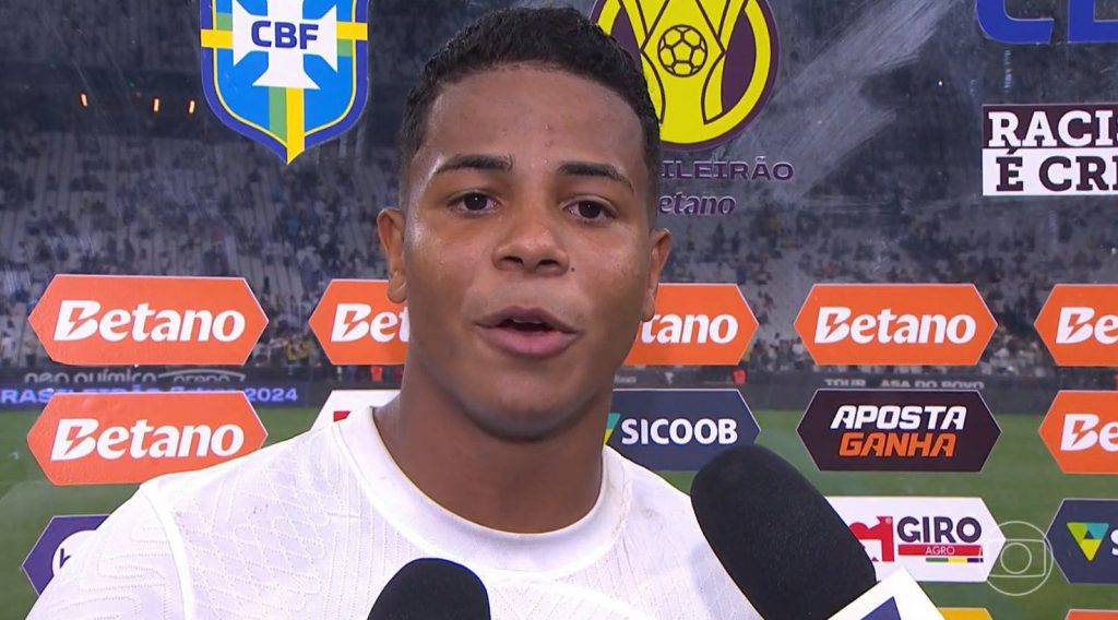 Wesley foi chamado para a Seleção Brasileira de base. Foto: Reprodução/TV Globo.