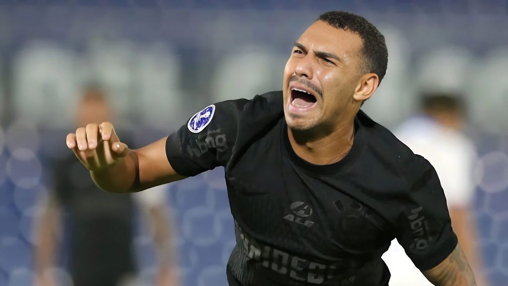 Matheuzinho fez o gol do Corinthians, mas se lesionou - Foto: Christian Alvarenga/Getty Images.