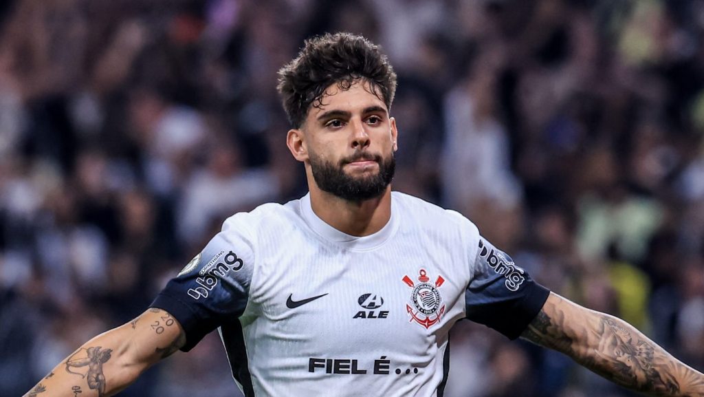 Foto: Marcello Zambrana/AGIF - Yuri Alberto marcou mais um gol pelo Corinthians em 2024.