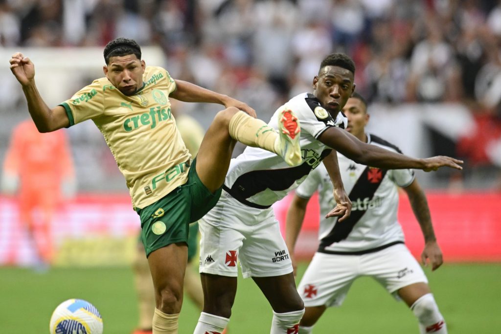 Vasco está jogando bem, mas foi derrotado pelo Palmeiras em casa - Foto: Mateus Bonomi/AGIF.