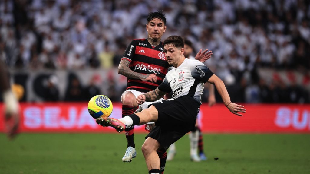 Timão jogou mal contra o Flamengo - Foto: Ettore Chiereguini/AGIF.