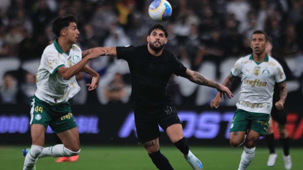 Timão deu um baile no Palmeiras - Foto: Ettore Chiereguini/AGIF.