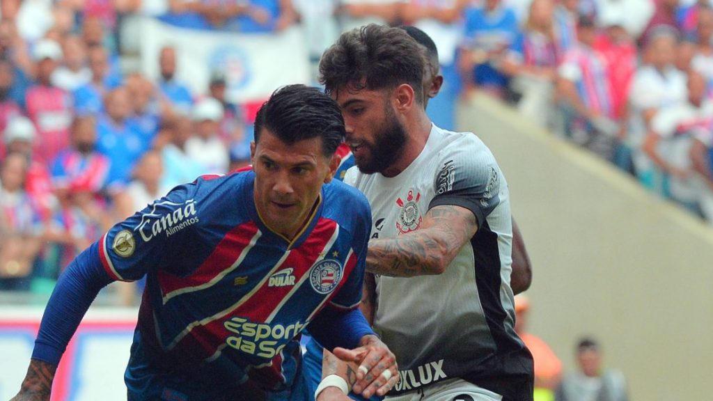 Foto: Walmir Cirne/AGIF - Corinthians x Bahia se enfrentam nesta terça-feira.