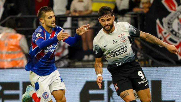 Corinthians deu show no último jogo contra o Bahia - Foto: Joisel Amaral/AGIF.