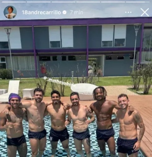 Foto divulgada por André Carrillo. Foto: Reprodução Instagram
