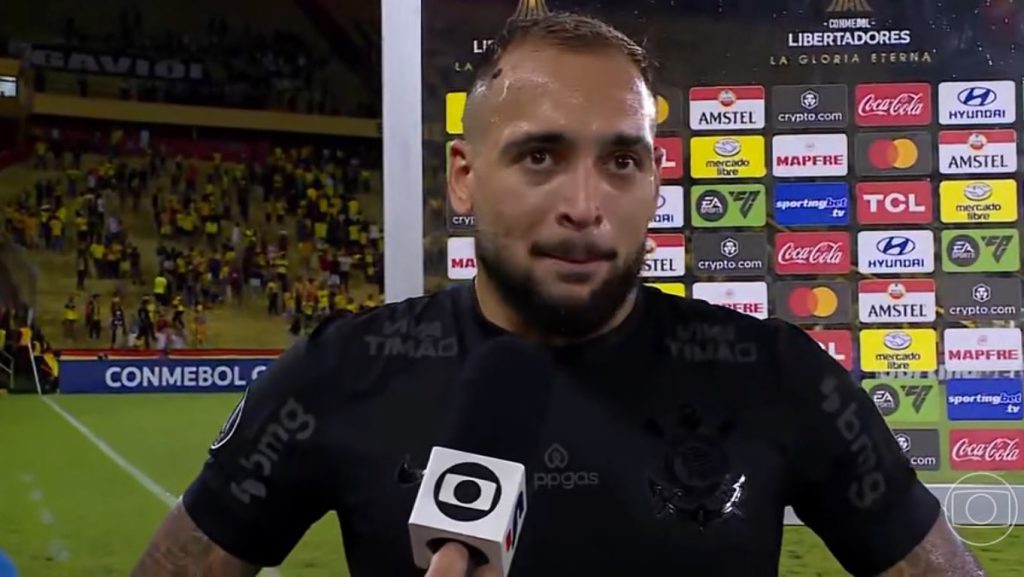 Corinthians de Maycon deu vexame - Foto: Reprodução/TV Globo.