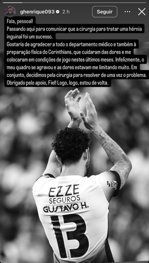 Foto: Instagram Gustavo Henrique
