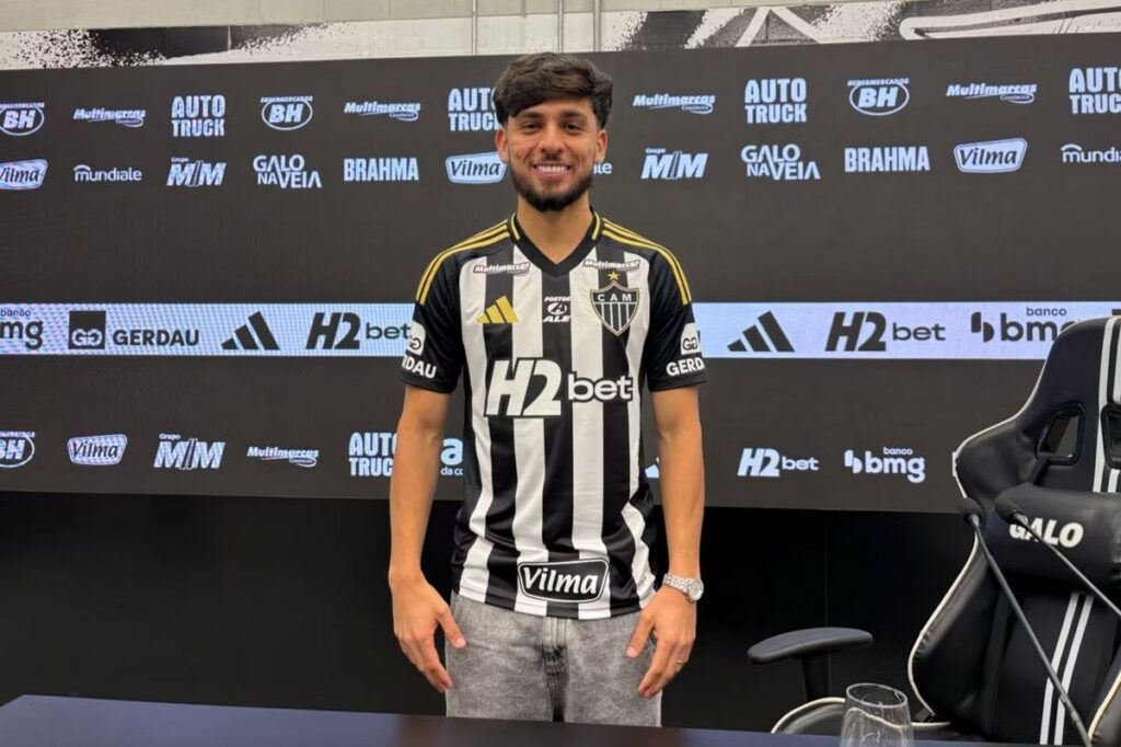 Biel é anunciado pelo Galo. Foto: Reprodução.