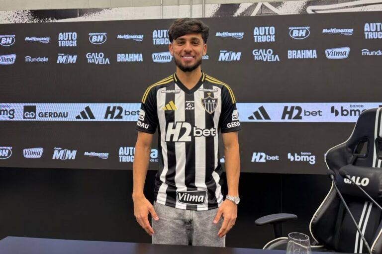 Biel é anunciado pelo Galo. Foto: Reprodução.