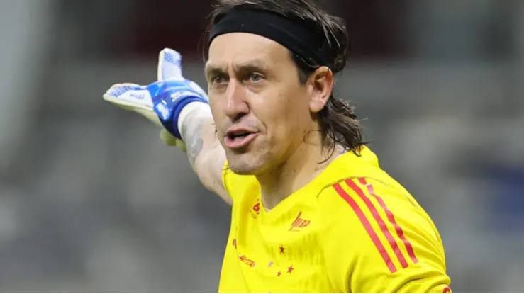 Cássio em ação com a camisa do Cruzeiro. Foto: Divulgação.