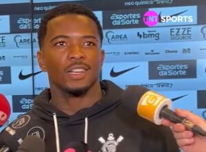 Cacá, defensor do Corinthians em entrevista pós jogo. Foto: TNT Sports