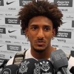 Talles Magno em entrevista pós jogo. Foto: Reprodução.