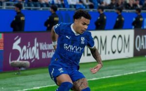 Kaio Cesar em ação pelo Al-Hilal. Foto: Divulgação.