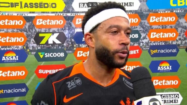 Memphis marca e Corinthians vence o Grêmio. Foto: Reprodução.