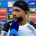 Memphis em entrevista pós jogo. Foto: Reprodução/ TV Globo.