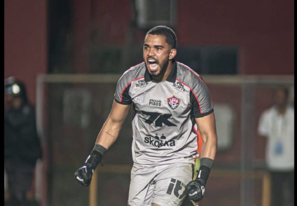 Lucas Arcanjo, goleiro do Vitória. Foto: Victor Ferreira/ EC Vitória